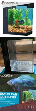 Self Cleaning Fish Aquarium A Good Size Aquarium For A Desk Perfect For Betta Fish Or Small Tetras Price Is Firm Will Clean Tank B