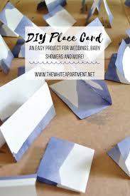 Place cards are one detail to consider! Easy Diy Place Cards The White Apartment