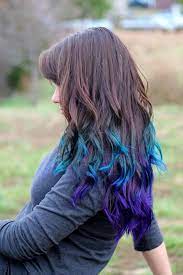 Blue And Purple Ombre Blue Ombre Hair Purple Hair Tips Purple Ombre Hair