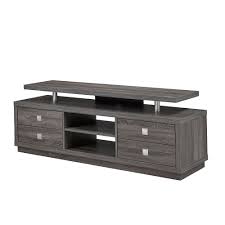 Blake carbon 68 media console with 2 tall cabinets. Brassex Inc 66 Tv Stand With Storage Grey The Home Depot Canada