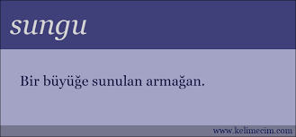 Tüfek namlusunun ucuna takılan küçük kılıç biçiminde delici silâh. Sungu Kelimesinin Anlami Nedir Sungu Ne Demektir