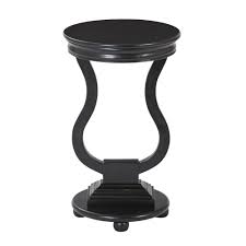 Osp Home Furnishings Chase Brushed Black Round Accent Table Brush Black Products In 2019 Round Accent Table Table Living Room End Tables