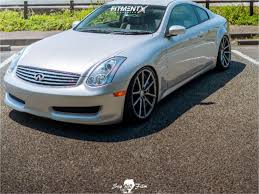 19, 20, 21, 22, 24. 2006 Infiniti G35 2dr Coupe 3 5l 6cyl 6m With 20x10 Sporza Wheels V5 Concave And Nitto 275x30 On Coilovers 1732871 Fitment Industries