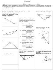 Triangles Question 1 Which Of The Following Are Valid Names For The Triangle Below Check All That Apply Your Answer A Dkm B Kmd C Mdk D Skmo E Ke F