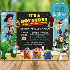 Check spelling or type a new query. Printable Toy Story Baby Shower Invitation Instant Download Bobotemp