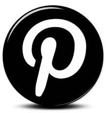Download and use 10,000+ pinterest icon white png stock photos for free. Black Pinterest Icon Black And White Pinterest Logo Pinterest