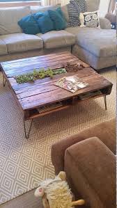 Pallet Coffee Table W Built In Removable Planter Box By Succulentwoodshop Https Www Etsy Com Shop Su Minimalist Coffee Table Coffee Table Design Coffee Table
