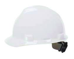 Airgas Msa475358 Msa White V Gard Polyethylene Cap Style Hard Hat With 4 Point Ratchet Ratchet Suspension