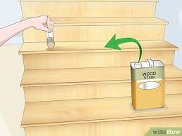Each tread will need much refinishing due… How To Finish Pine Stair Treads With Pictures Wikihow