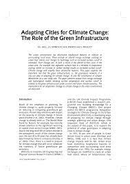 1 ruark st · seligman. Pdf Adapting Cities For Climate Change The Role Of The Green Infrastructure