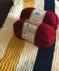 Annie sloan paint in old ochre, some mixes to make the stripes, finished off with clear and dark wax after a little distressing. Hudson S Bay Blanket Wool Street