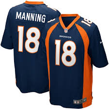 13th, 2008 afc playoffs chargers vs. Youth Denver Broncos Peyton Manning Nike Navy Blue Alternate Game Jersey
