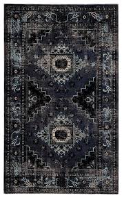 Black And Blue Area Rug Westlyn Indoor Outdoor Medallion Black Blue Rug Design By Jaipur Burke Decor Blue Area Rugs Turquoise Rug Blue Rug