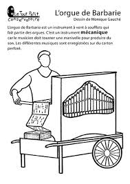 Coloriage Orgue De Barbarie Apprendre La Musique Education Musicale Musique