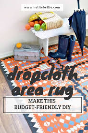 Don't worry too much, many of the wrinkles take care of themselves when you paint. How To Paint A Drop Cloth Rug Printable Instructions