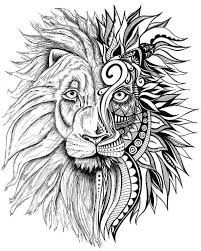 Black And White Lion Tattoo Drawing Lion Print Zentangle Art Lion Drawing Art Prints Black And White Prints Wall Art Lion Zentangle Prints Black And White Wall Art Lion Drawing Tattoo Art Drawings Zentangle Art