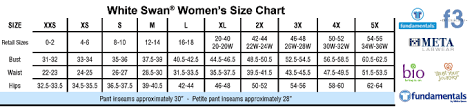 44 Credible White Coat Size Chart Women
