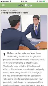 Five tips on how to handle fame as a celebrity. Van Gough On Twitter Wikihow How To Handle Fame