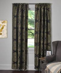 Silk Home Black Gold Brocade Light Filtering Curtain Panel Best Price And Reviews Zulily