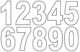 This collection of printable number stencils, from zero to nine, has been designed to be easy to cut out. Number Cake Pattern Numbers Template For Unique Numbers Free Printable Numbers Printable Letters Large Printable Numbers