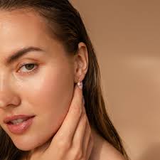 Pearl Knot Stud Earrings by Caitlyn Minimalist • Dangling Pearl Drop  Earrings • Dainty Pearl Jewelry in Gold • Maid of Honor Gift • ER415