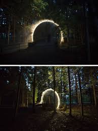 Australian Artist James Tapscott Was Commissioned By The Japan Alps Art Festival To Great A Site Specific Art Installation Art Light Art Installation Landscape
