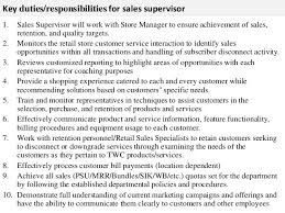 By ubay posted on june 23, 2021. Sales Supervisor Job Description