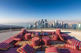 Situated on a shallow bay indented about 3 miles (5 km), doha has long been a locally important port. The Helipad Of The Shangri La Doha We Actually Ate Breakfast Here This Week Definitely A Unique Experience And My Best View From Breakfast Ever And Yes It Was A Little Windy But
