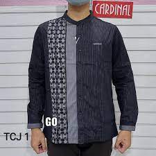 Amazon music stream millions of songs: Gof Tcj Cardinal Kemeja Koko Casual Pakaian Pria Muslim Baju Cowok Lengan Panjang Shopee Indonesia