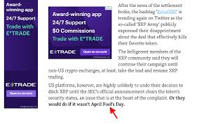 Machines can run 24 hours a day, have no feelings, and can monitor market data for hundreds of trading pairs on several markets at the same time. Ripple Xrp Settles With Sec For 100 Million Will Return Investor Funds Cryptocurrency In The News Babypips Com Forex Trading Forum