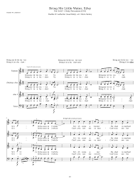 The section header button breaks up song sections. Bring Me Little Water Silvy Sheet Music For Vocals Soprano Tenor Choral Musescore Com