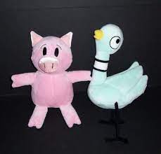 Kohls Cares Pigeon Piggy Plush Stuffed Animal Lot Of 2 Mo Willems Kohlscaresforkids Monkey Stuffed Animal Plush Stuffed Animals Plush Dog