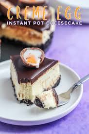 It's homemade vanilla ice cream with chopped cadbury creme eggs mixed in for the best cadbury creme egg dessert. Instant Pot Creme Egg Cheesecake Frugal Mom Eh