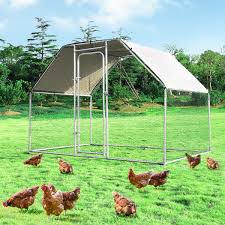 I put a number of. Costway 9 5 X 6 5 Large Walk In Chicken Coop Run House Shade Cage W Roof Cover Walmart Canada