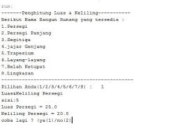Jadi, keliling gambar tersebut adalah 80 cm. Program Mencari Luas Keliling Bangun Datar Wawasanku