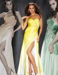 Mac duggal prom dress the perfect combination of gold and blue! Mac Duggal Prom Dress 42462 Yellow Ombre Strapless Formal Dresses Promgirl Net
