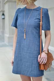 Little Chambray Dress Straight A Style Chambray Dress Fashion Outfits Vestidos