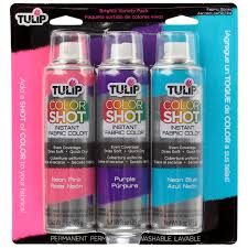 Colorshot Bright Fabric Spray Paint Pack Tulip Color