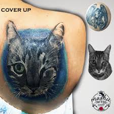 Gray Style Cover Up With Cat Portrait Tattoo Gri Tarzi Kedi Portre Ile Eski Dovme Kapatma Whatsapp 905539304089 Dynamic E Eski Dovme Kedi Dovme