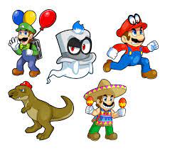 Mario Odyssey Stickers By Dragonpotato56 Super Mario Mario Mario Characters