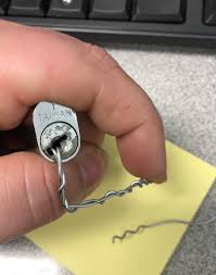 While you may not need to know the internal mechanics of a tumbler lock to pick it, it may assist you in understanding the goals and, therefore, the technique required to pick it successfully. Bored At Work Found An Old File Cabinet Lock Picked With My Sweet Paper Clip Triple Peak Lockpicking