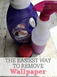 The Easiest Way To Remove Wallpaper Removing Old Wallpaper Removable Wallpaper Taking Off Wallpaper
