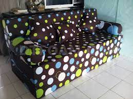 Sofa Kasur Bed Inoac Coklat Polkadot Buble Furniture Rumah