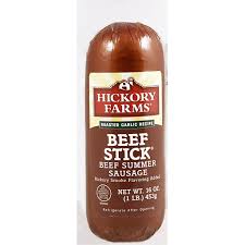 Wrap each roll in aluminum foil and refrigerate 24 hours. Hickory Farms Beef Stick Beef Summer Sausage Roasted Garlic Recipe Jerky Dried Meats Price Cutter