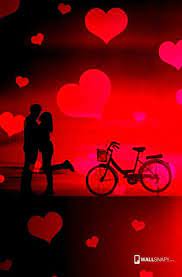 Red Heart Couple Love Wallpaper For Mobile Lovers Images Love Wallpaper