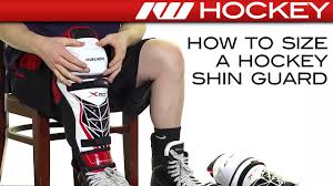 how to size a hockey shin guard