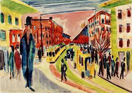 Assumed leadership role with his strong personality, talent, and ambition. Strassenszene Ernst Ludwig Kirchner Als Kunstdruck Oder Handgemaltes Gemalde