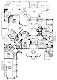 Mediterranean Style House Plan 4 Beds 5 5 Baths 6524 Sq Ft Plan 930 325 Mansion Floor Plan Luxury Floor Plans Custom Home Plans