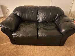 Black Leather Love Seat For Sale In Philadelphia Pa Offerup Used Furniture For Sale Love Seat Furniture