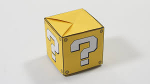 The question block from super mairo. Origami Question Mark Box Youtube